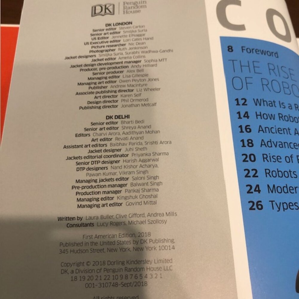 Robot Hardcover Book. - Picture 7 of 16